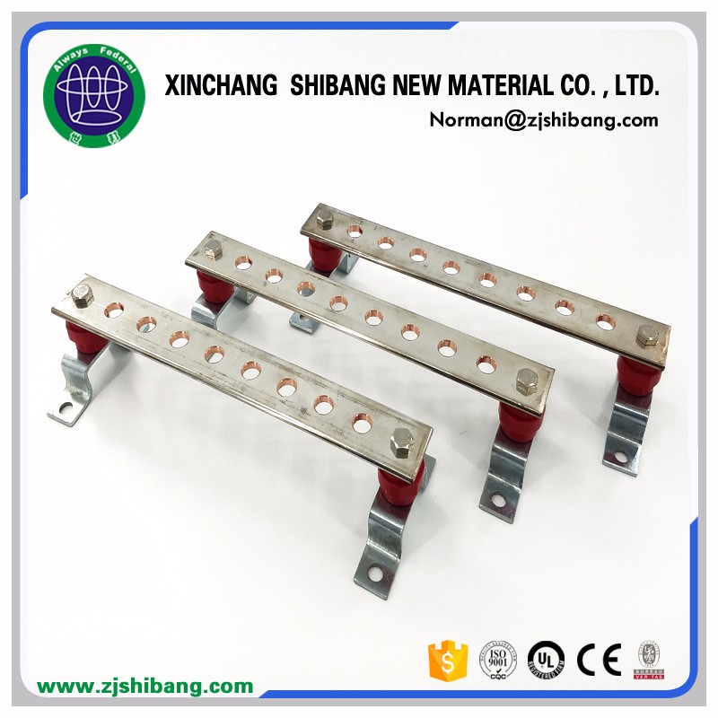 Electric copper busbar grounding